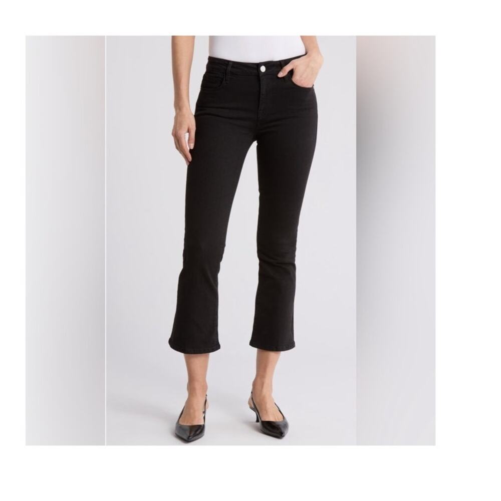 FRAME Black Jeans Le Crop Mini Boot Pants Womens Size 34 Plus